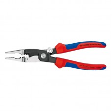 Cleste multifunctional pentru electricieni, sistem de blocare, strat protector negru lustruit si manson bicomponent, Knipex
