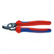 Clesti de taiat cabluri de Cu si Al, cu strat protector negru si manere cu manson bicomponent , taiere Ø 15mm / 50 mm², Knipex