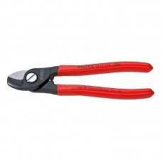 Clesti de taiat cabluri de Cu si Al, cu strat protector negru si manere cu manson din plastic, taiere Ø 15mm / 50 mm², Knipex