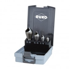 Set de 4 + 1 tesitoare cu fanta C 90°, HSSE Co5, RUKO