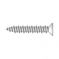 Surub PVC 10 pentru ferestre filet hi-lo, otel, zincat alb, Rocast
