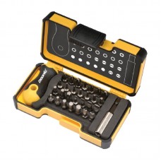 Trusa de bits industrial - 30 piese, Slot, Pozidriv, Philips, Torx, Inbus, Spanner, Maner Ergonic, Cap magnetic, Felo